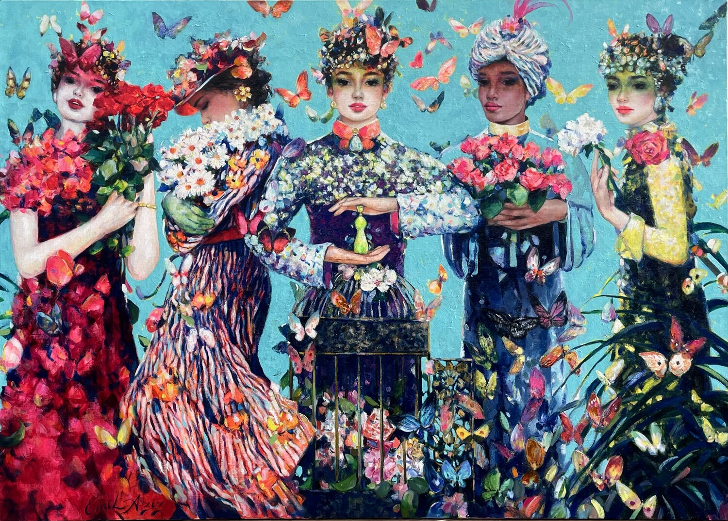 The Perfume Emil Aziz Original painting for sale