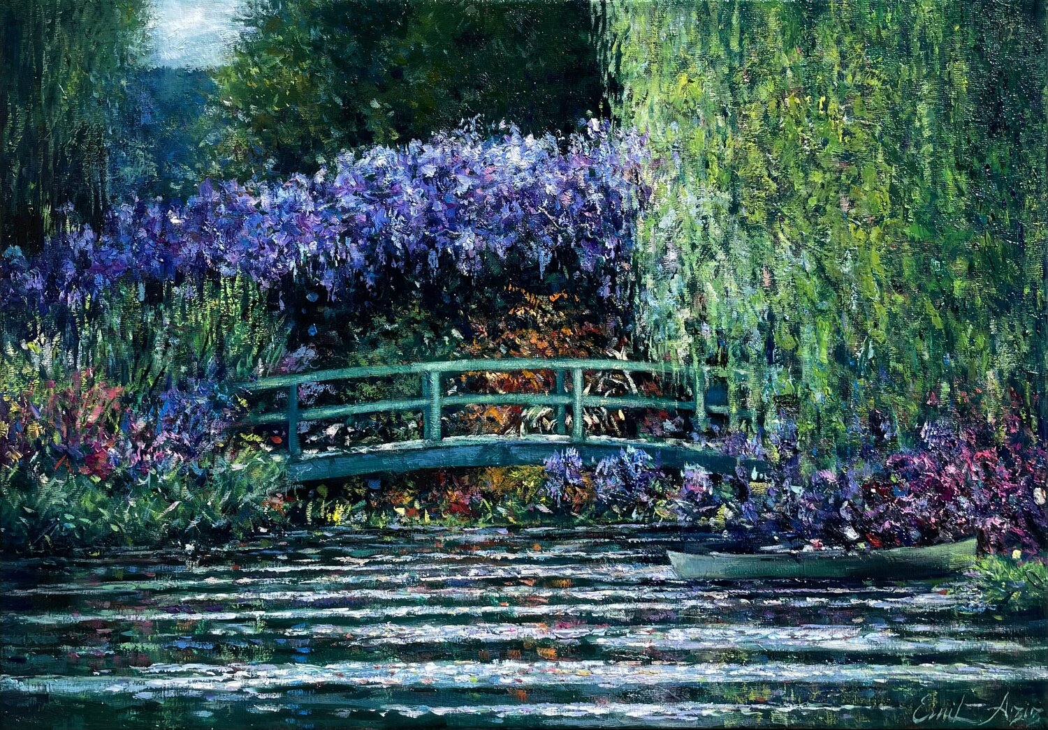 Giverny Memories Emil Aziz Original painting for sale