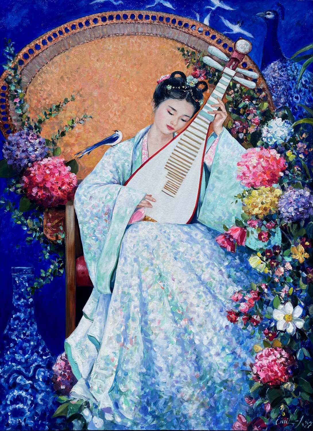 Melodies from East Emil Aziz Original painting for sale