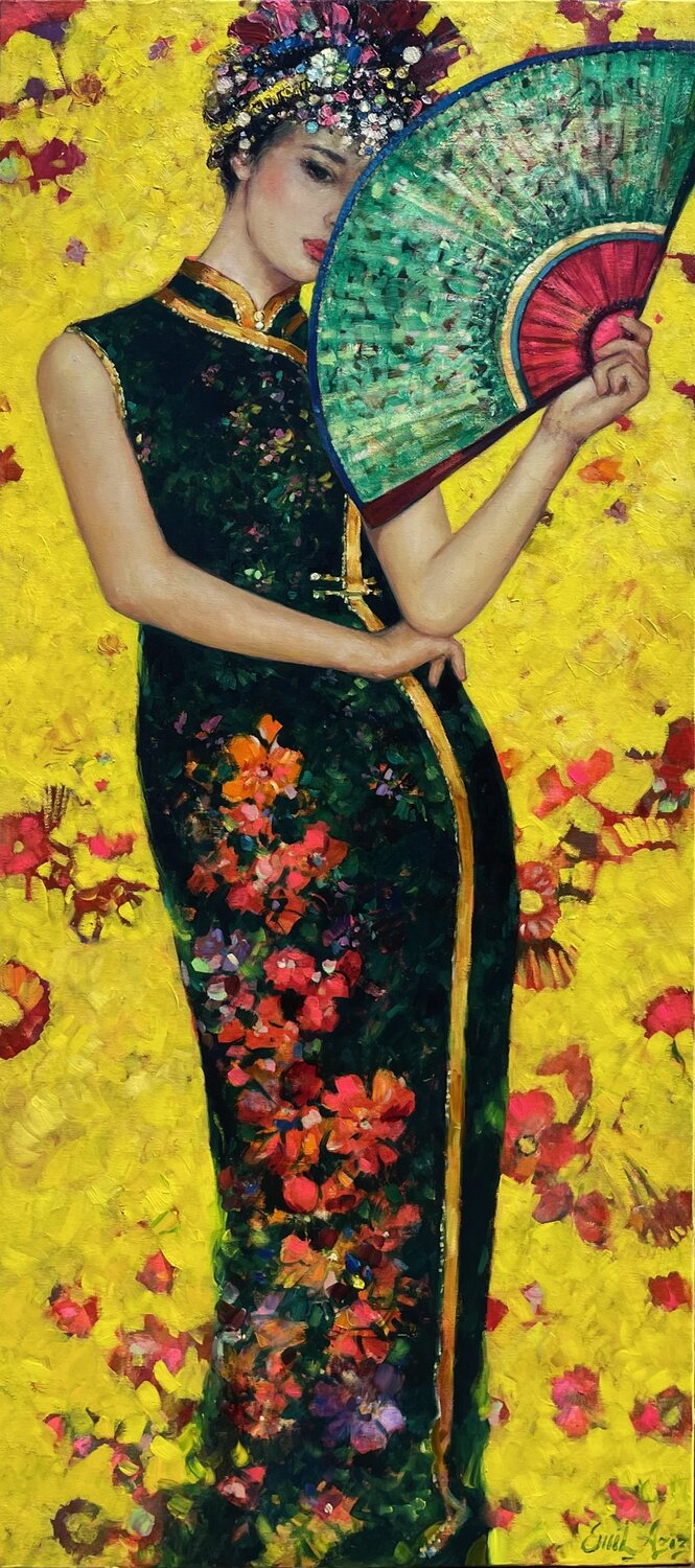 A New Dress Emil Aziz Original painting for sale