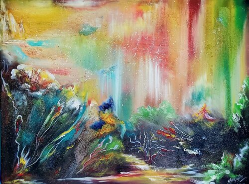 Memories of Bali by Margarita Akhmetgaleeva, Painting for Sale on Select