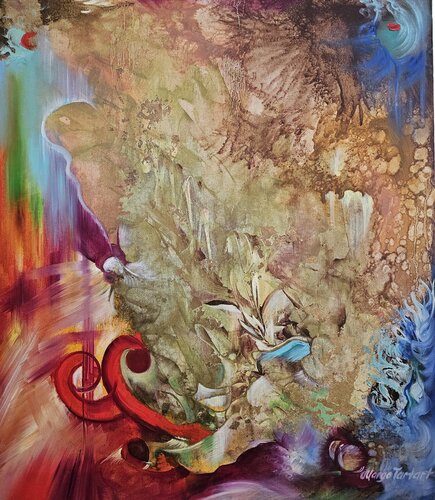 Passionate Ruby Enigma by Margarita Akhmetgaleeva, Painting for Sale on Select