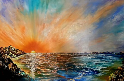 Sunset of Ecstasy by Margarita Akhmetgaleeva, Painting for Sale on Select