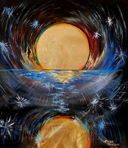 Merger of Worlds by Margarita Akhmetgaleeva, Painting for Sale on Select