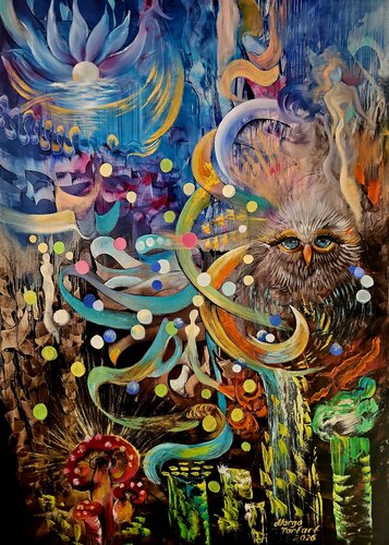 Dream of the Guardian of Worlds by Margarita Akhmetgaleeva, Painting for Sale on Select