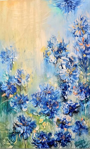 Sapphire Glow von Margarita Akhmetgaleeva, Malerei kaufen auf Select