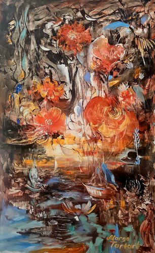 Fiery Opium von Margarita Akhmetgaleeva, Malerei kaufen auf Select