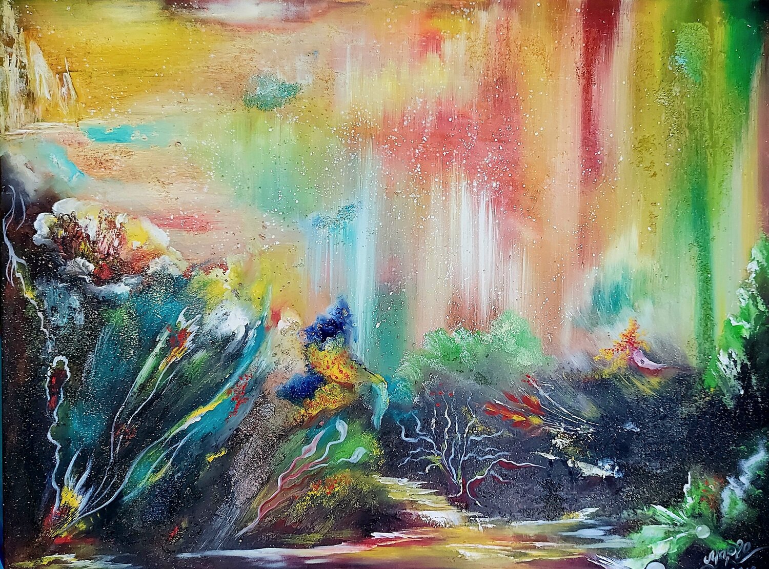 Memories of Bali Margarita Akhmetgaleeva Original painting for sale