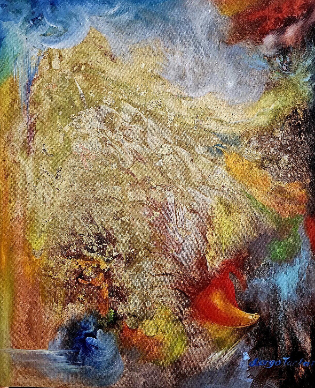 Gentle Fluorite Margarita Akhmetgaleeva Original painting for sale