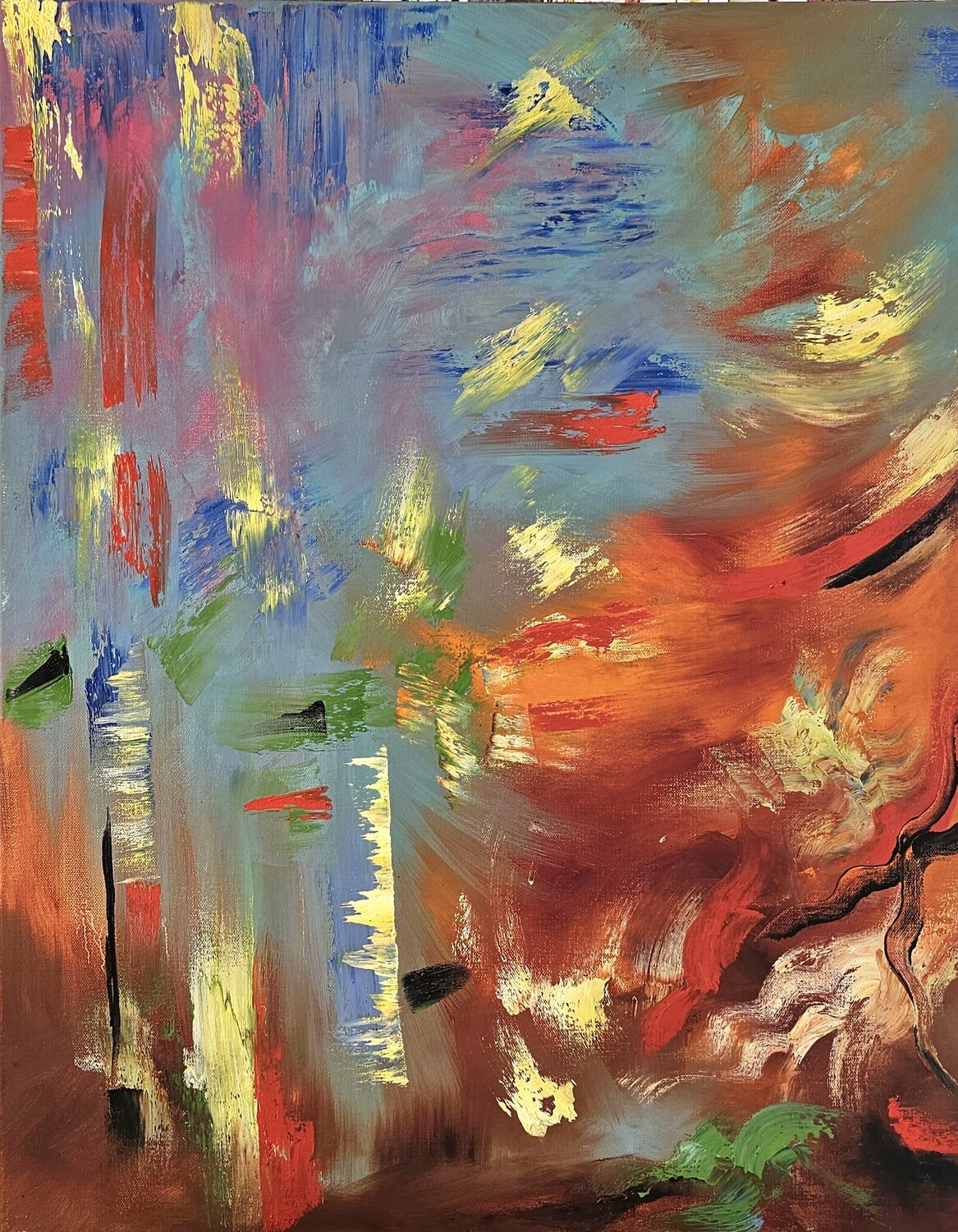 Mindfulness Soul Margarita Akhmetgaleeva Original painting for sale