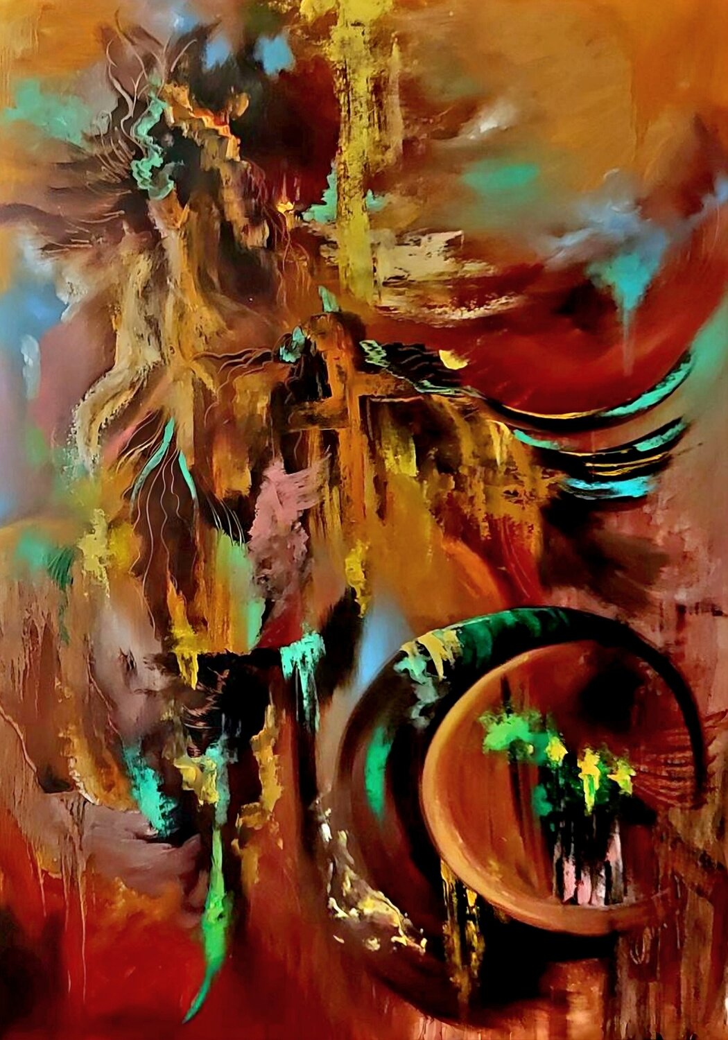 Scent Of The Night Sun Margarita Akhmetgaleeva Original painting for sale
