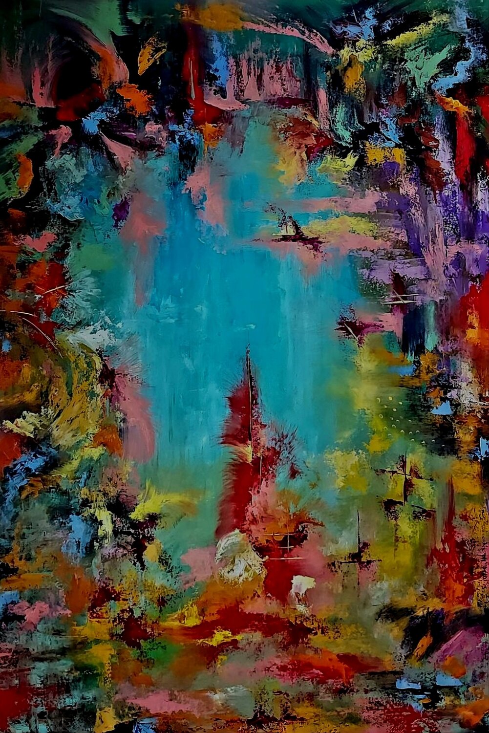 Equinox Resonance Margarita Akhmetgaleeva Original painting for sale