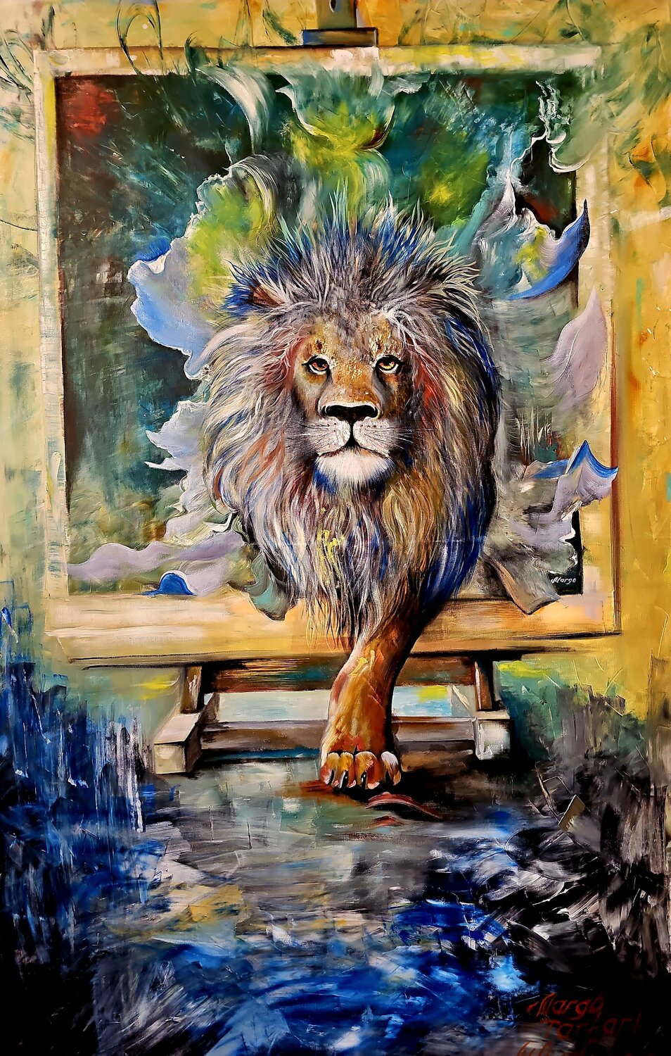 Breaking the Boundaries Margarita Akhmetgaleeva Original painting for sale