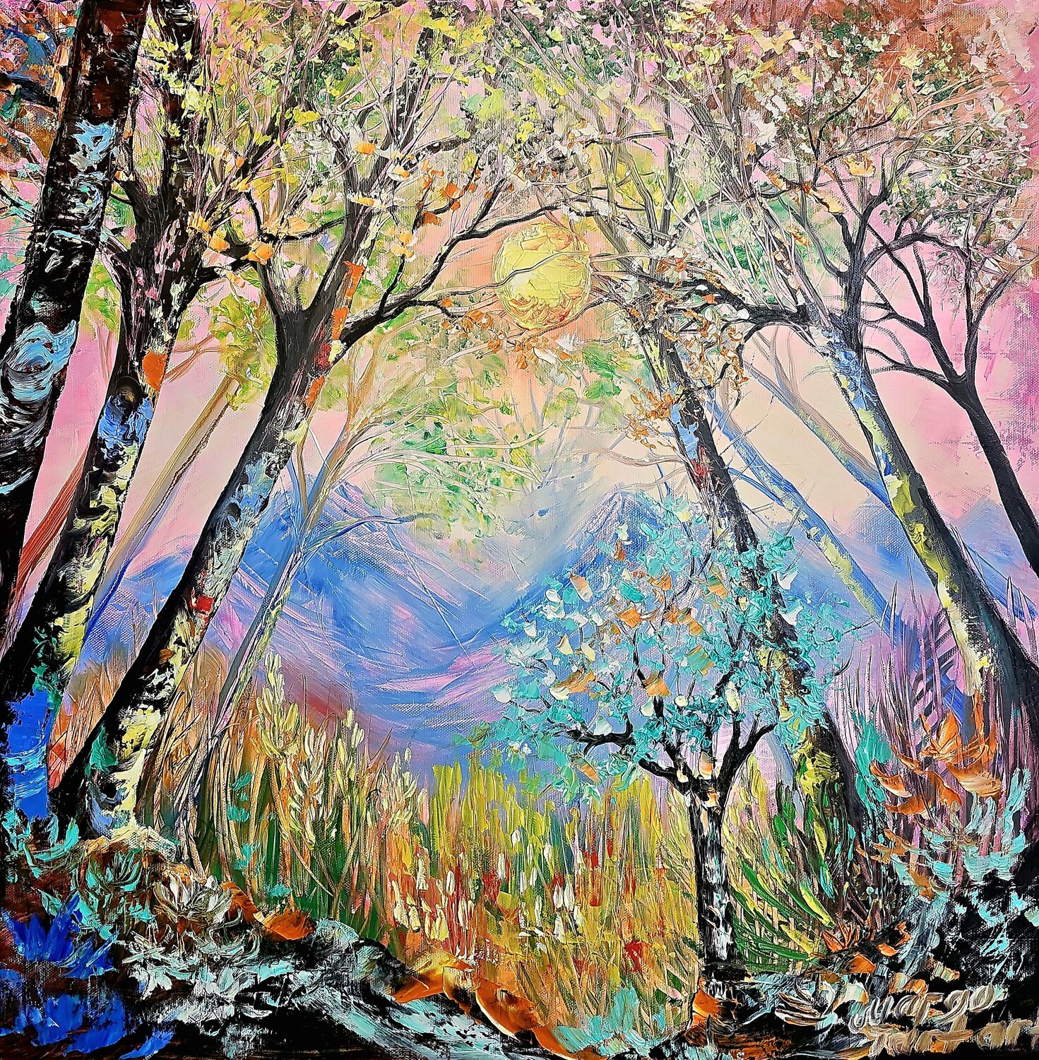 The Whispering Woods Margarita Akhmetgaleeva Original painting for sale