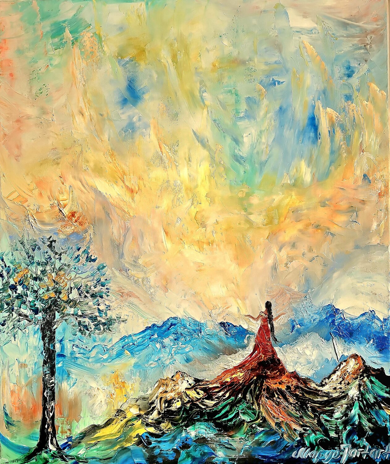 Feminine Magic Margarita Akhmetgaleeva Original painting for sale