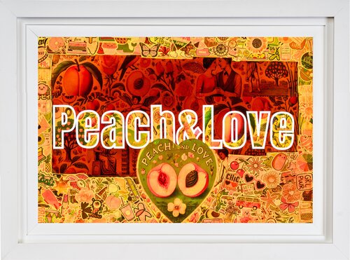 PEACH & LOVE by Xavi Castel, Painting for Sale on Select