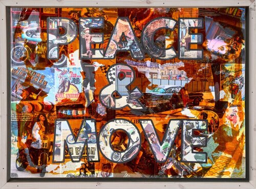 PEACE & MOVE by Xavi Castel, Painting for Sale on Select