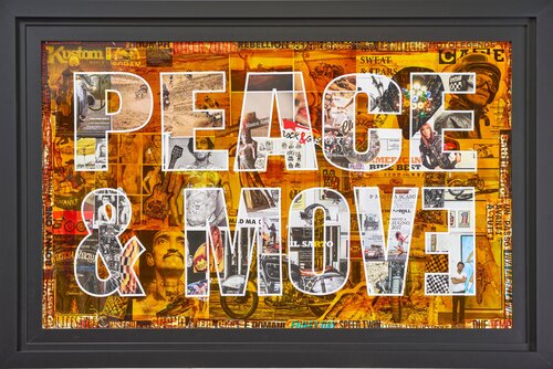 PEACE & MOVE by Xavi Castel, Painting for Sale on Select