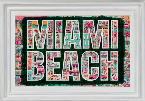 MIAMI BEACH by Xavi Castel, Painting for Sale on Select