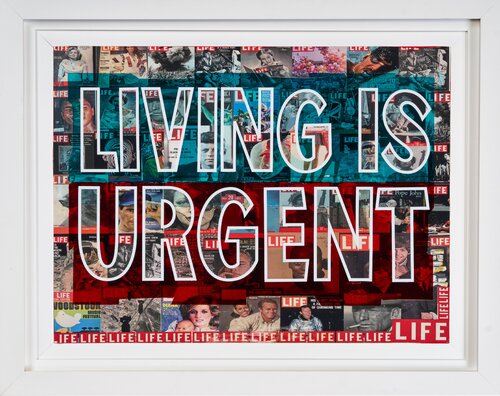 LIVING IS URGENT by Xavi Castel, Painting for Sale on Select