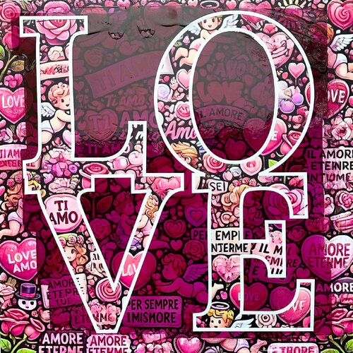 LOVE II by Xavi Castel, Painting for Sale on Select