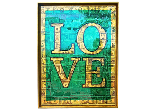 LOVE GOLD by Xavi Castel, Painting for Sale on Select
