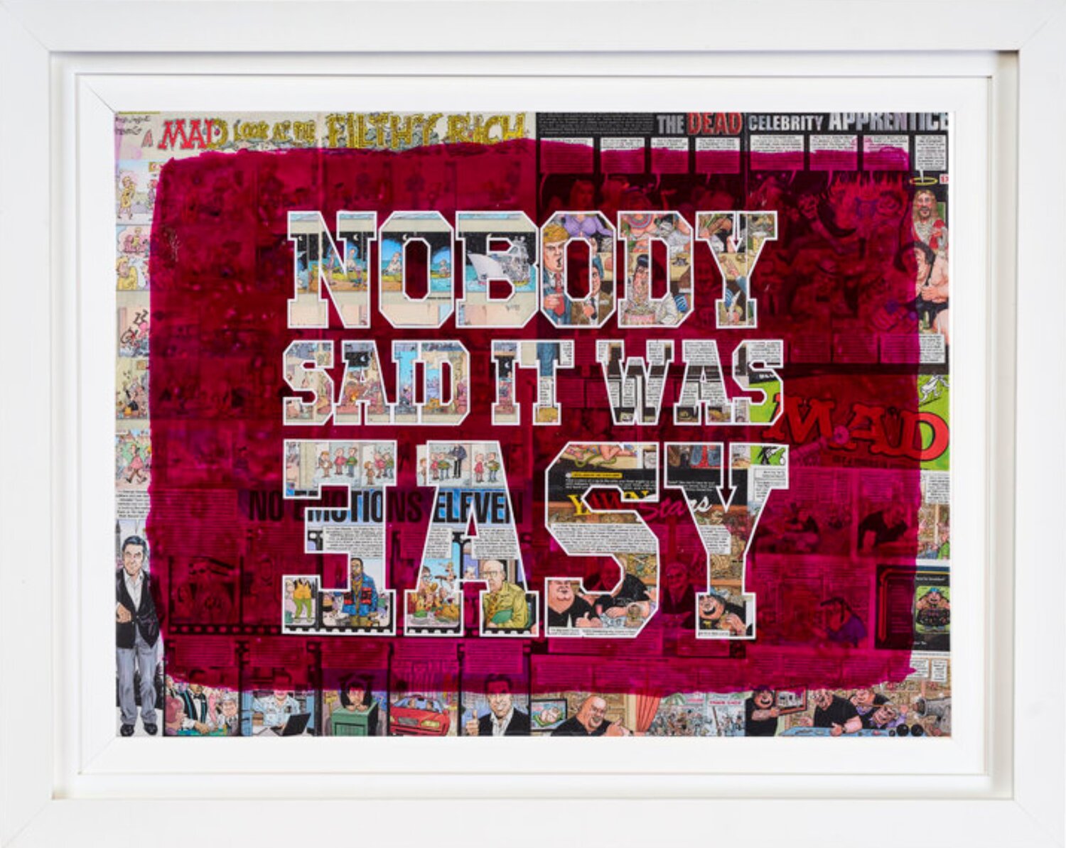 NOBODY SAID IT WAS EASY Xavi Castel Original painting for sale
