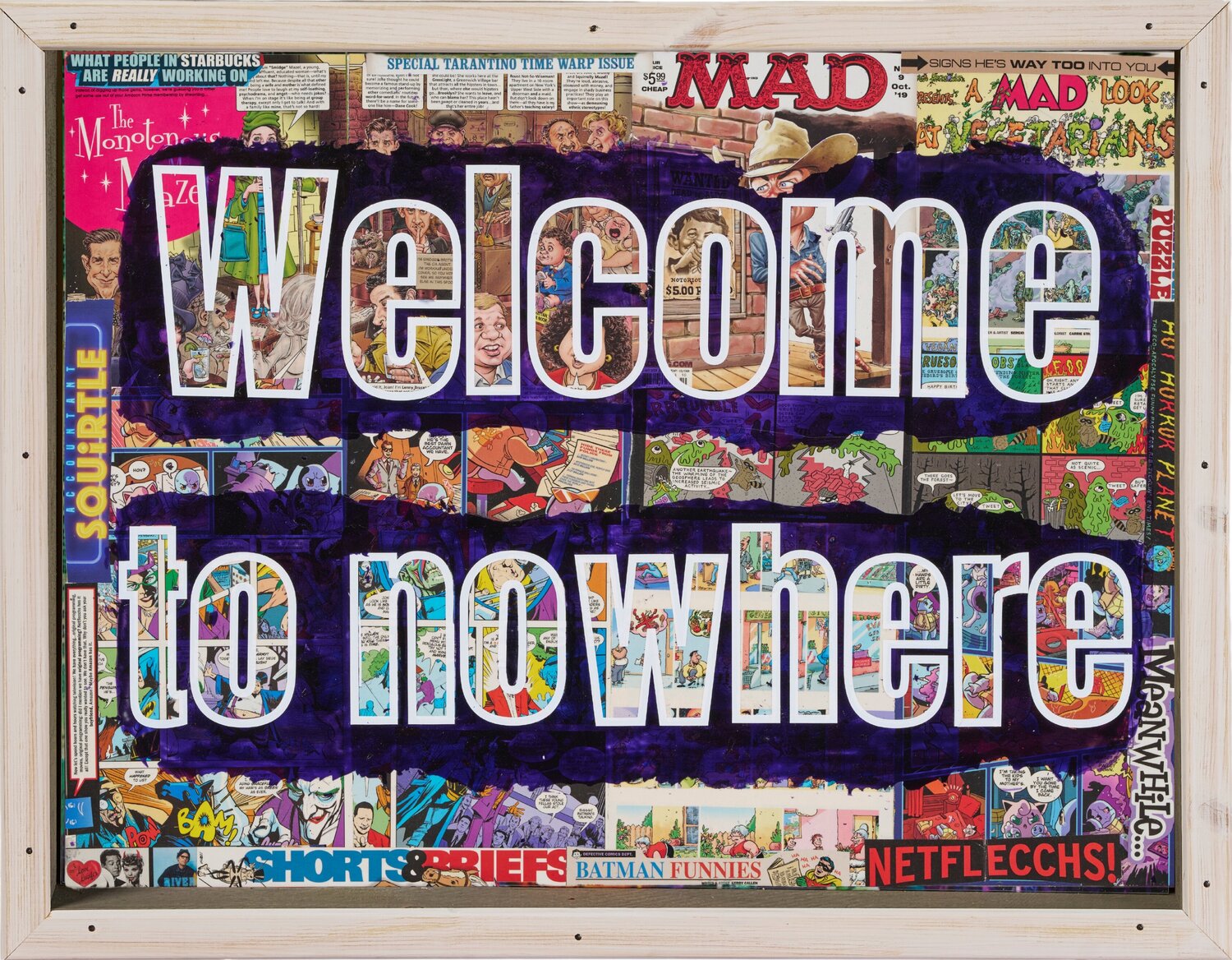WELCOME TO NOWHERE Xavi Castel Original painting for sale