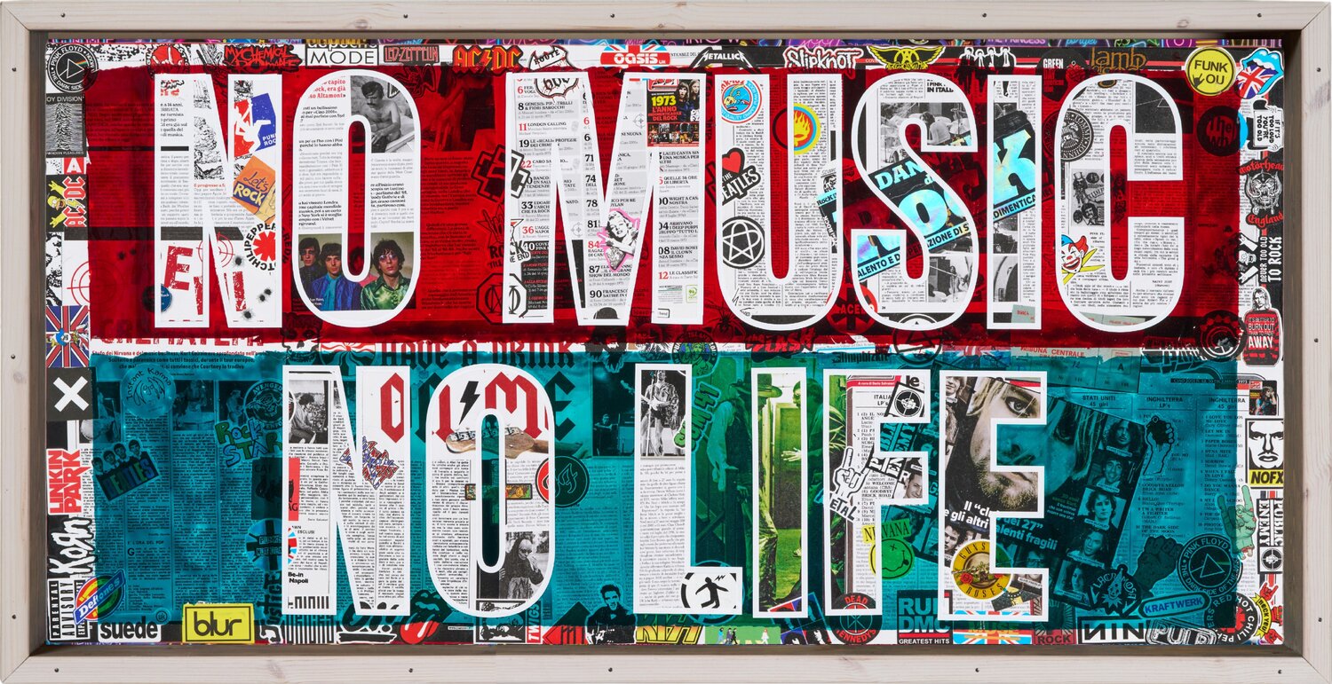 NO  MUSIC NO LIFE Xavi Castel Original painting for sale