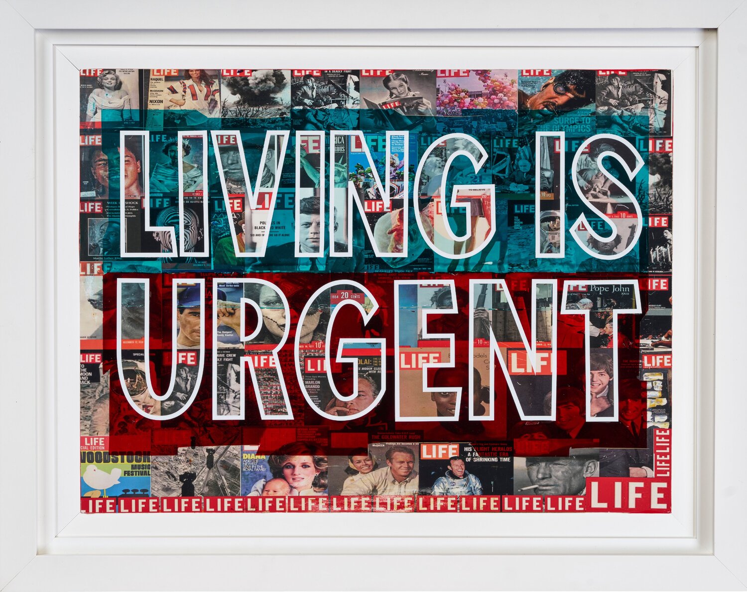 LIVING IS URGENT Xavi Castel Original painting for sale