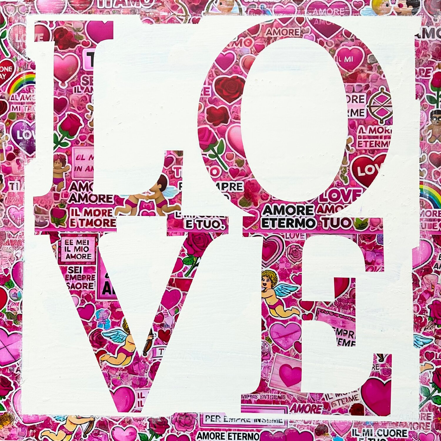 LOVE Xavi Castel Original painting for sale