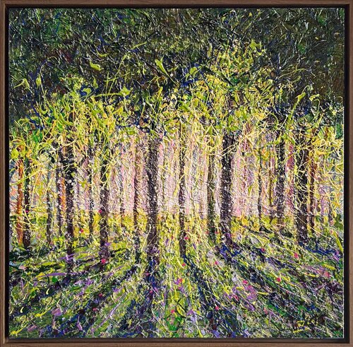 Spring Forest Light by Nadiia Antoniuk, Painting for Sale on Select