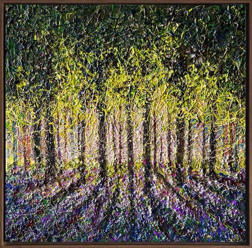 Belgian forest - framed by Nadiia Antoniuk, Painting for Sale on Select
