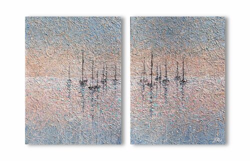 Tenderness of the sea morning by Nadiia Antoniuk, Painting for Sale on Select