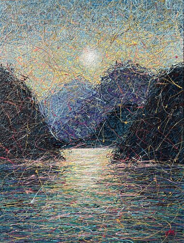 Echoes of the Alps by Nadiia Antoniuk, Painting for Sale on Select