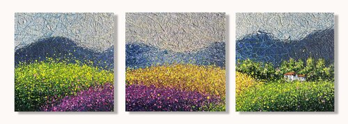 Lavender Dreams of Tuscany by Nadiia Antoniuk, Painting for Sale on Select