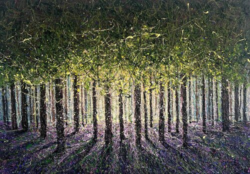A Spring Meant for Two by Nadiia Antoniuk, Painting for Sale on Select