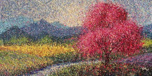 Embracing Life's Transience by Nadiia Antoniuk, Painting for Sale on Select