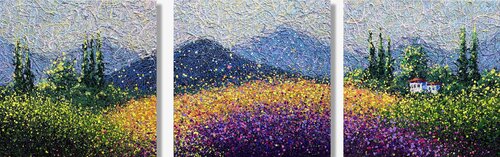 A Valley of Endless Light by Nadiia Antoniuk, Painting for Sale on Select