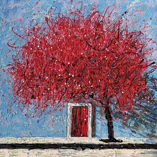 Petals of Time by Nadiia Antoniuk, Painting for Sale on Select