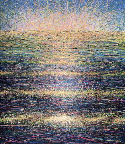 Where the Water Keeps the Dawn by Nadiia Antoniuk, Painting for Sale on Select