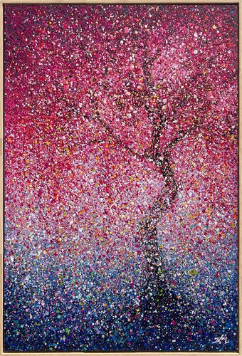 Softly, the Spring Speaks - framed by Nadiia Antoniuk, Painting for Sale on Select