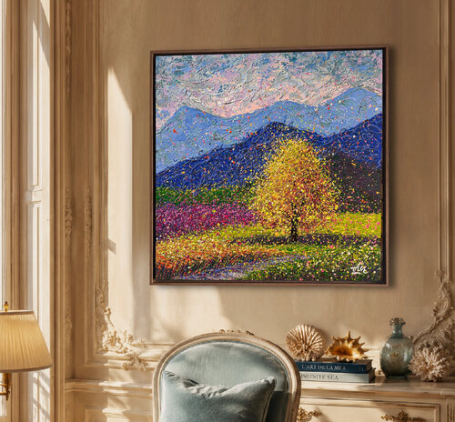 Soul of the Earth - Ready to hang von Nadiia Antoniuk, Malerei kaufen auf Select