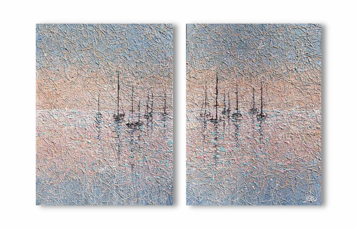 Tenderness of the sea morning Nadiia Antoniuk Original painting for sale