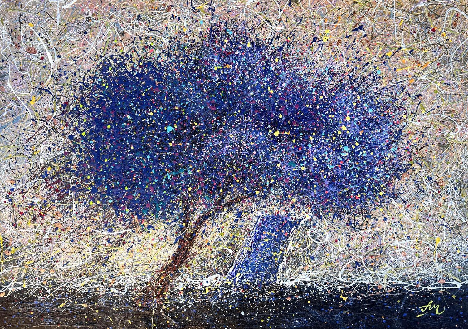 Dancing Cloud Nadiia Antoniuk Original painting for sale