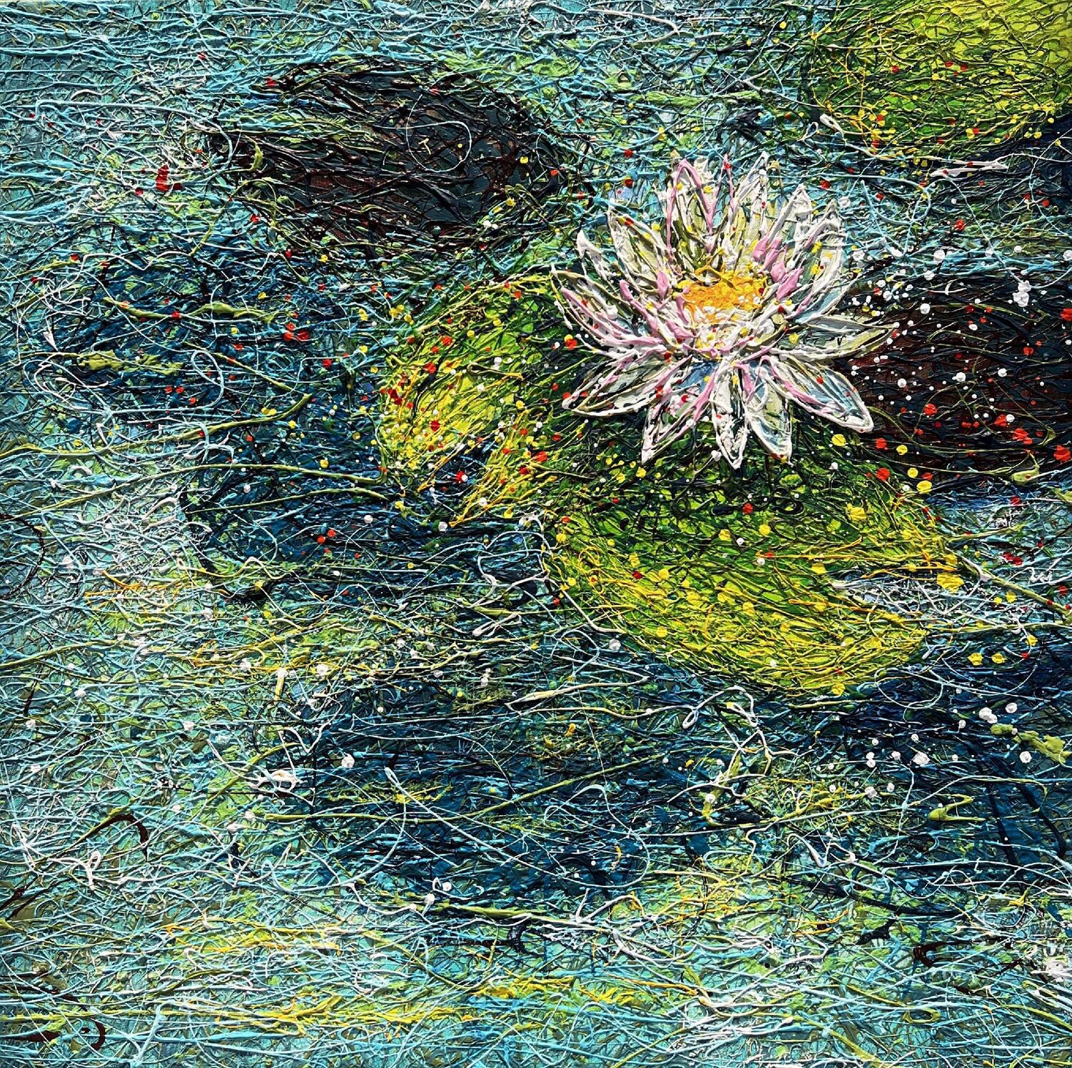 The Quiet Heart of the Lake Nadiia Antoniuk Original painting for sale