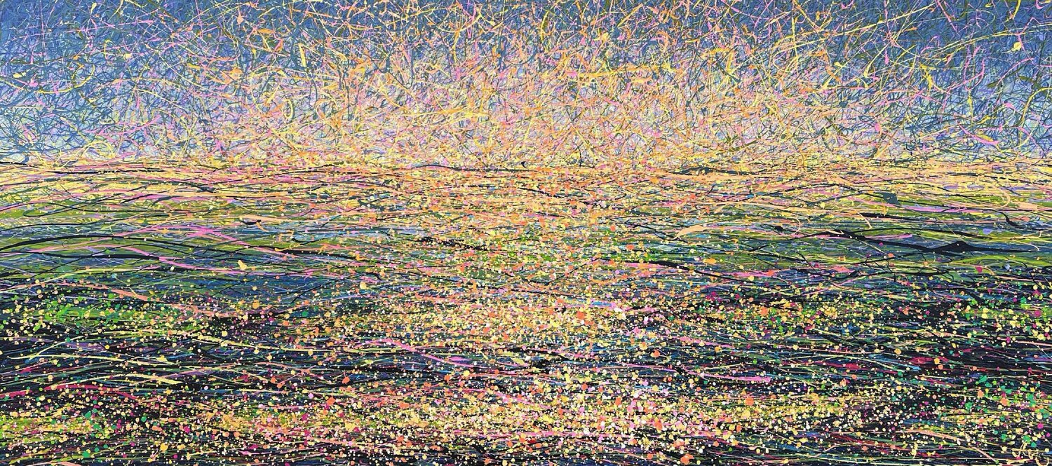 Dawn Breathes Upon the Waves Nadiia Antoniuk Original painting for sale