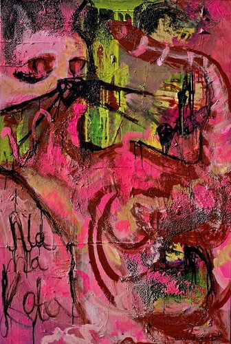 Alas Katze by Urszula Widzgowska, Painting for Sale on Select