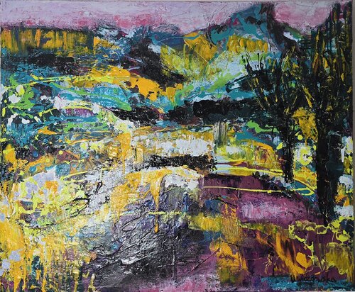 Between Light and Shadow by Urszula Widzgowska, Painting for Sale on Select