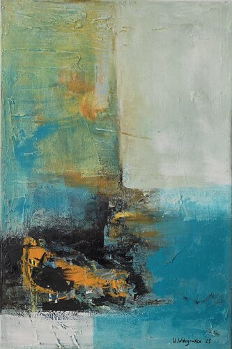 Silent Shore by Urszula Widzgowska, Painting for Sale on Select